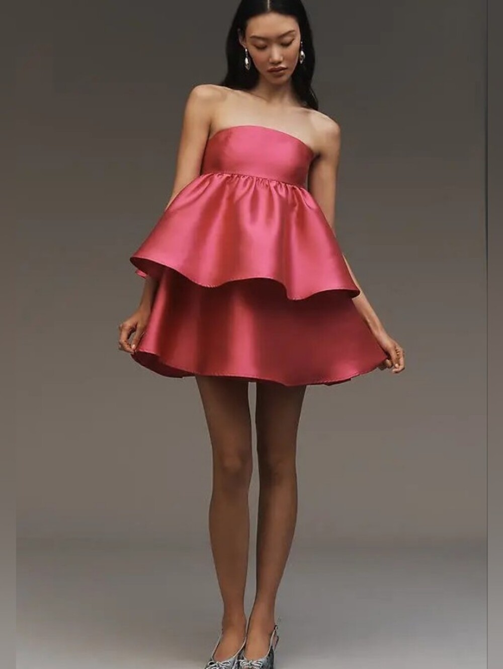 NWT HUTCH Stapless Tiered Mini Dress Sz M